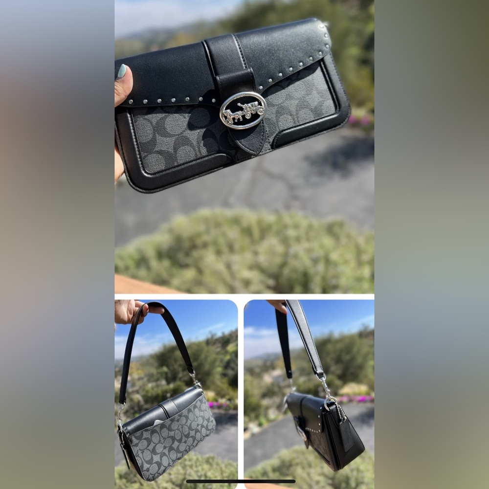 Coach Georgie Black with signature. Excellent condition.